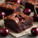 Roasted Chocolate Cherry Brownies Recipe