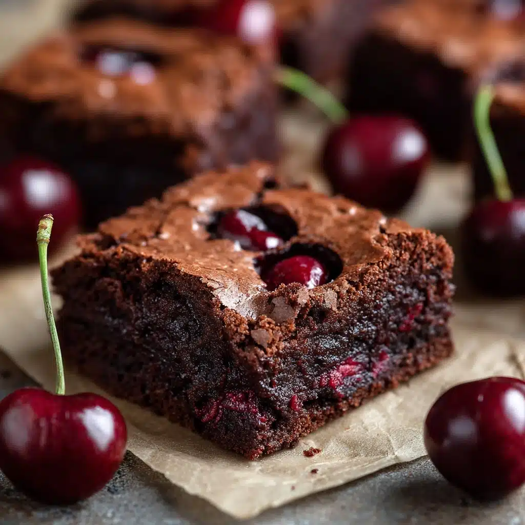 Roasted Chocolate Cherry Brownies Recipe