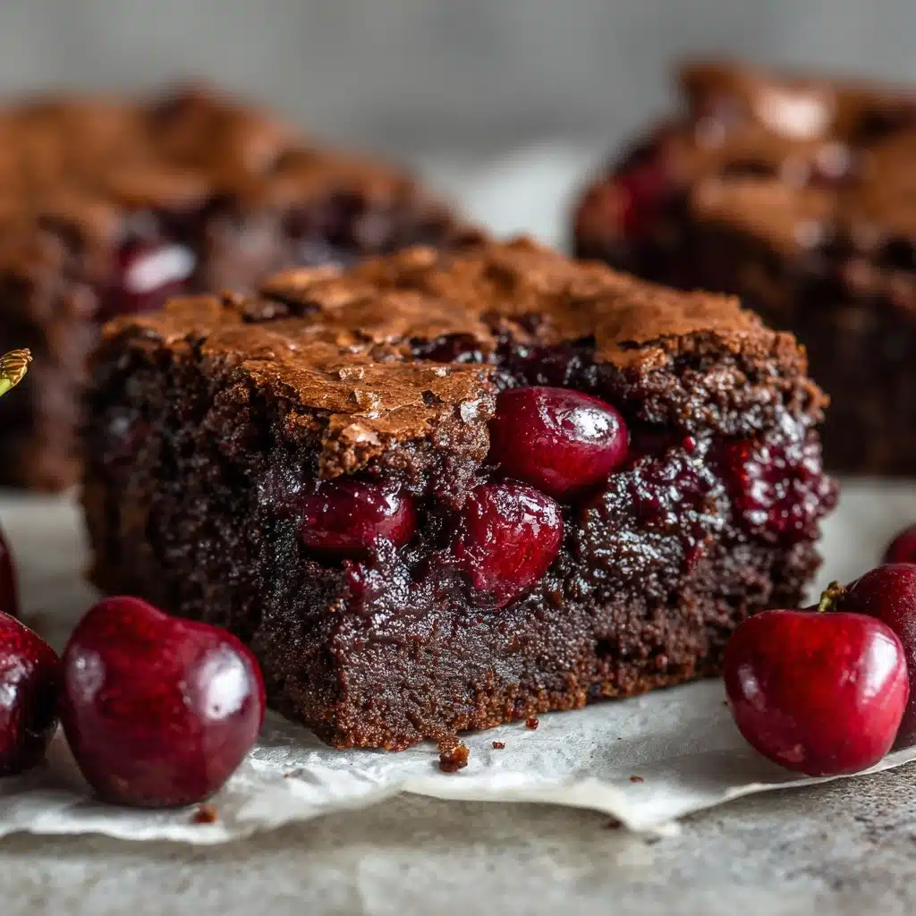 Roasted Chocolate Cherry Brownies Recipe - Recipe Image