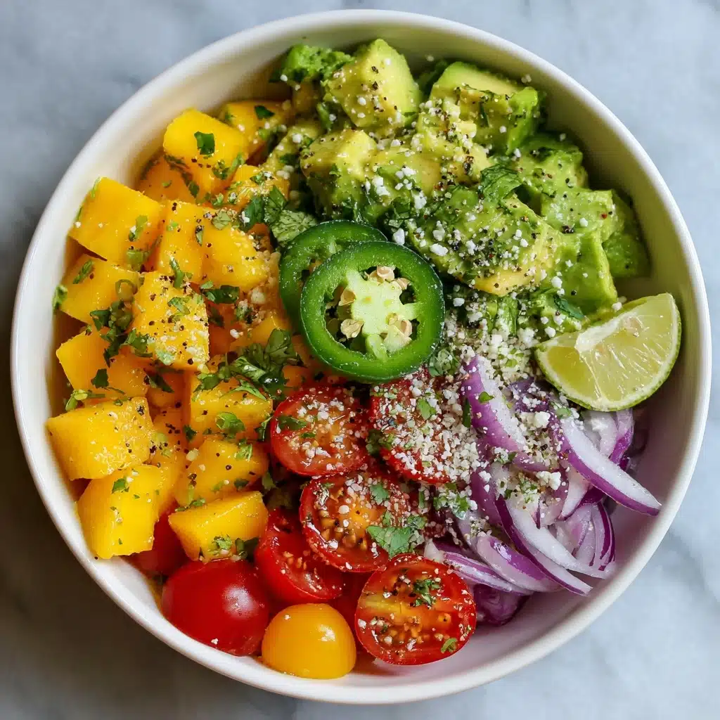 Avocado Mango Salad: Refreshing Recipe with Lime Dressing Recipe