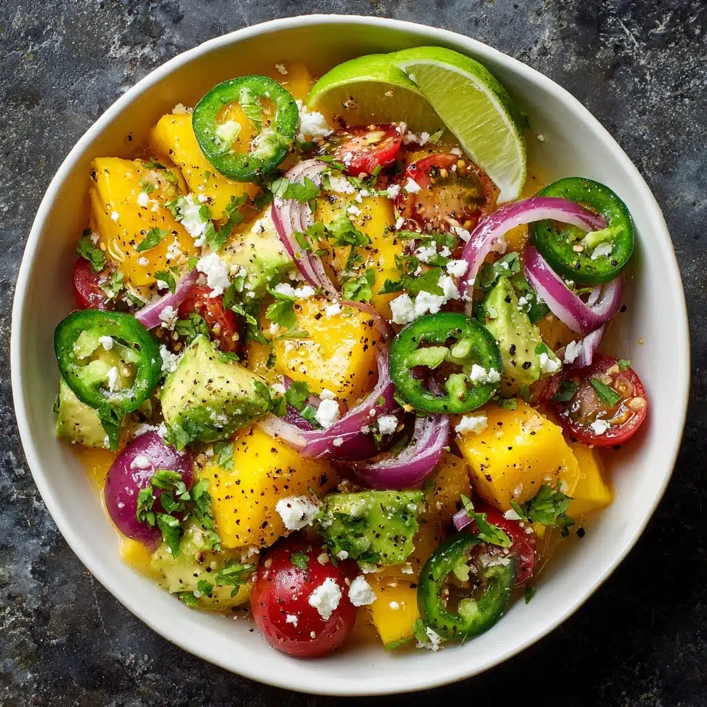 Avocado Mango Salad: Refreshing Recipe with Lime Dressing Recipe - Recipe Image
