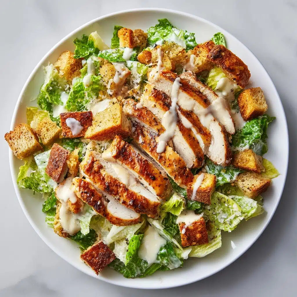 Best Chicken Caesar Salad with Homemade Croutons Recipe - Recipe Image
