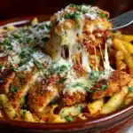 Slow Cooker Chicken Parmesan Pasta Recipe