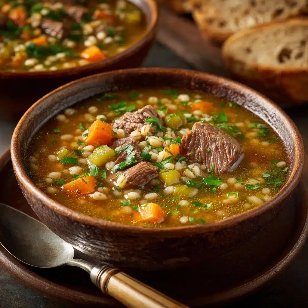Hearty Beef Barley Soup Recipe