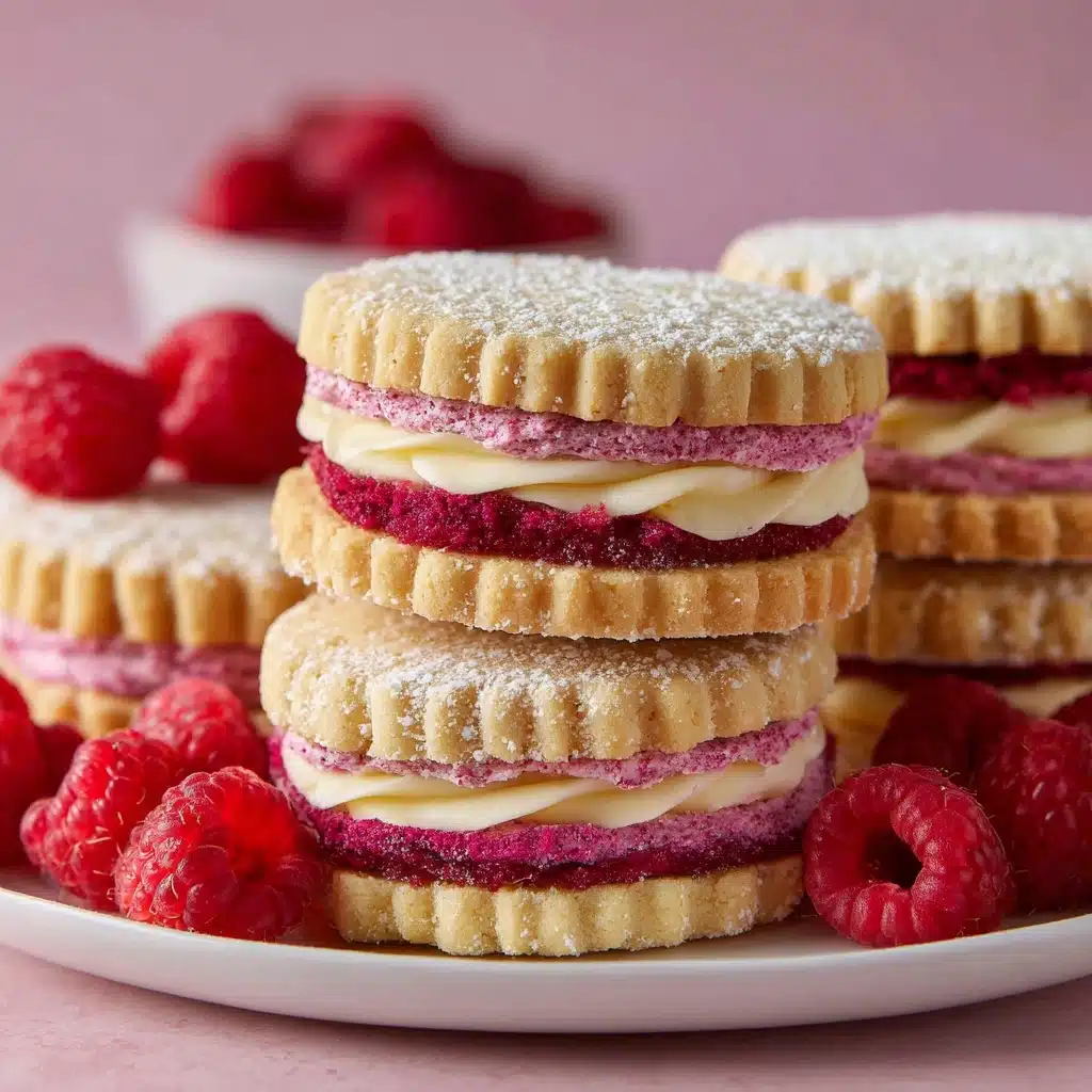 Raspberry Cream Sandwich Cookies Recipe