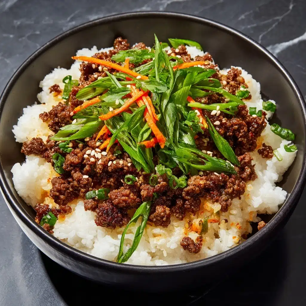 Korean Ground Beef Bowl Recipe