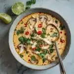 Slow Cooker Tom Kha Soup (Thai Coconut Chicken Soup) Recipe