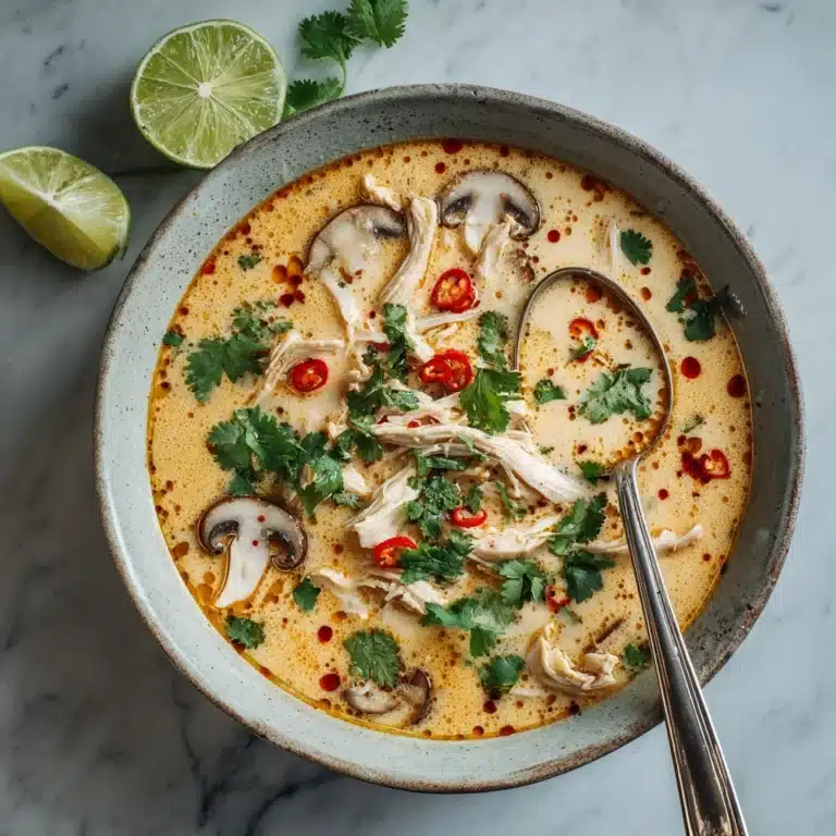 Slow Cooker Tom Kha Soup (Thai Coconut Chicken Soup) Recipe