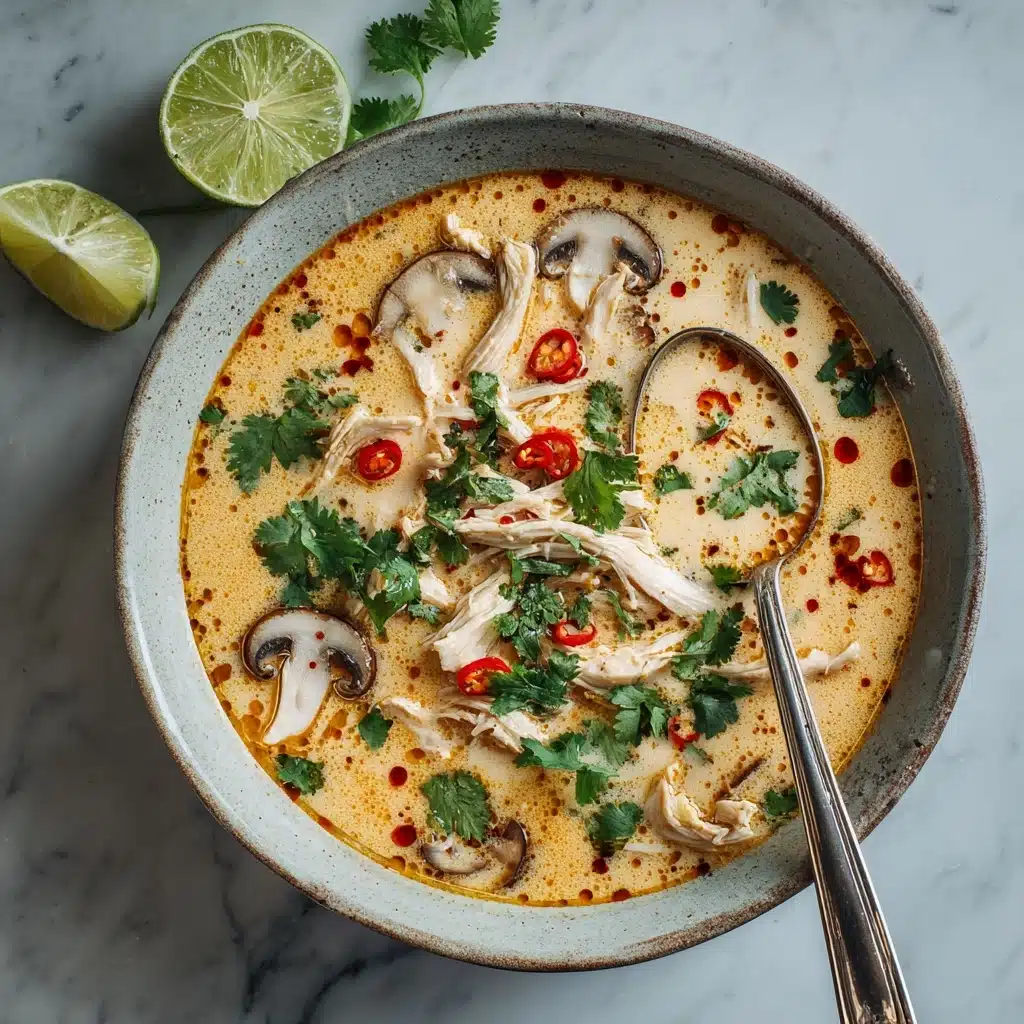 Slow Cooker Tom Kha Soup (Thai Coconut Chicken Soup) Recipe