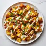 Buffalo Chicken Roasted Potato Bake Recipe