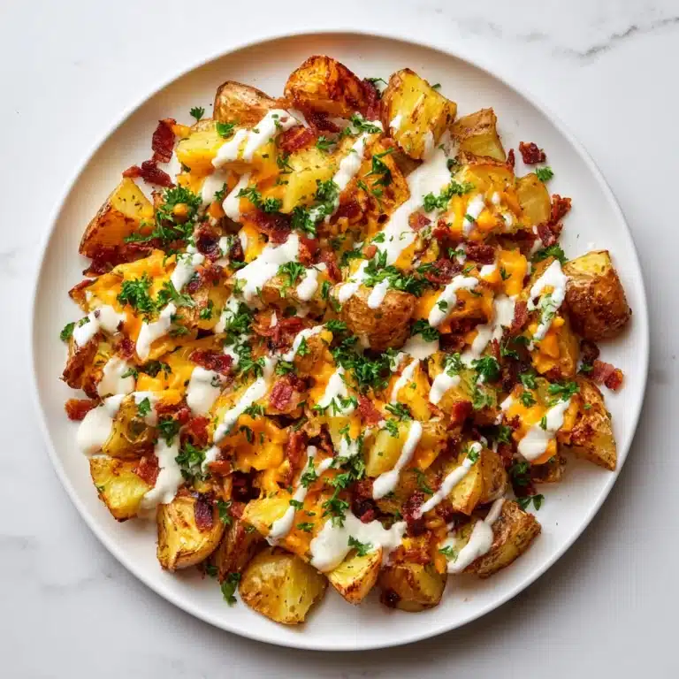 Buffalo Chicken Roasted Potato Bake Recipe