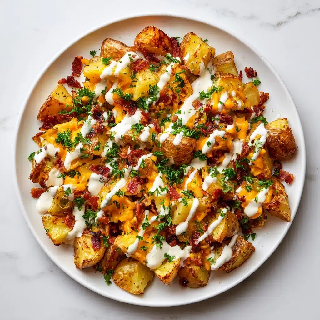 Buffalo Chicken Roasted Potato Bake Recipe
