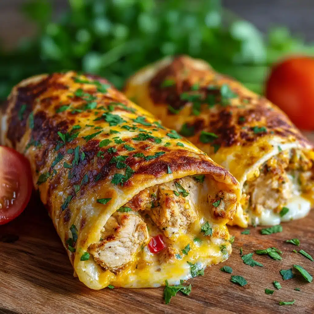 Baked Chicken Chimichangas Recipe - Recipe Image