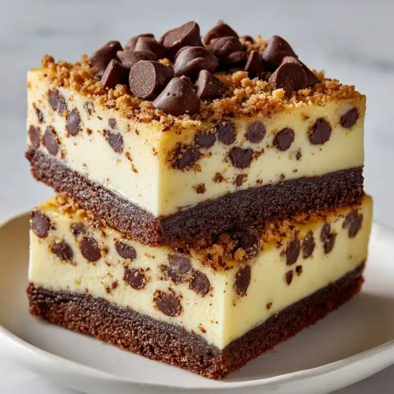 Keto Chocolate Chip Cookie Cheesecake Bars Recipe