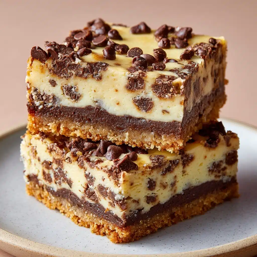 Keto Chocolate Chip Cookie Cheesecake Bars Recipe - Recipe Image