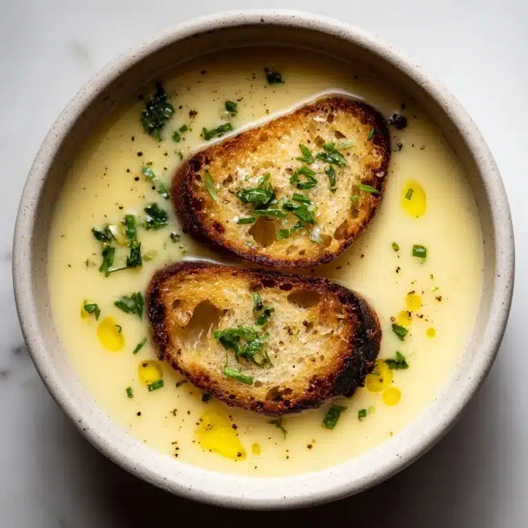 Country French Garlic Soup Recipe