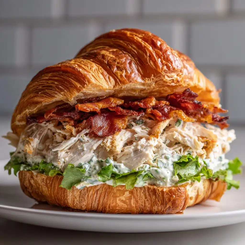 Chicken Caesar Croissant Sandwich Recipe - Recipe Image