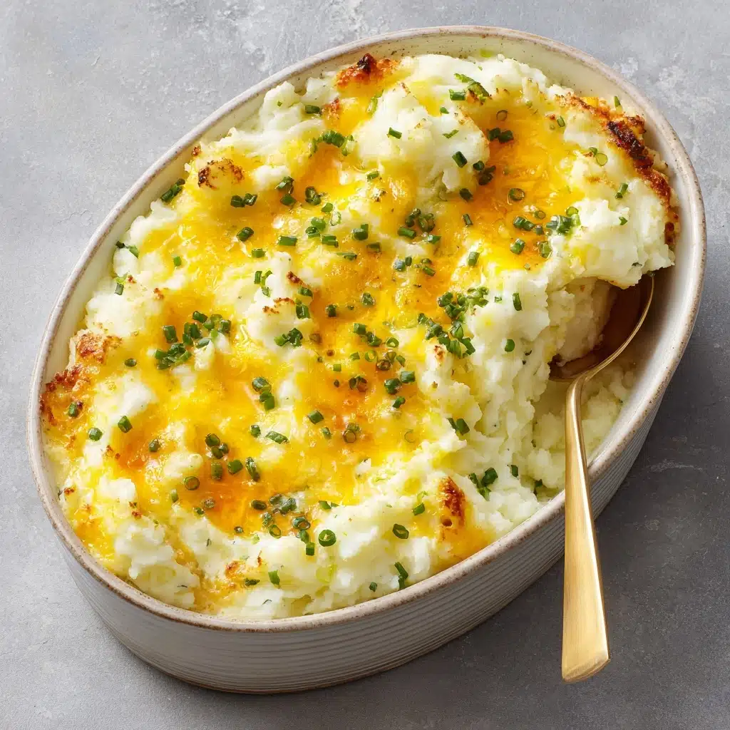 Baked Cheesy Mashed Potatoes Recipe - Recipe Image
