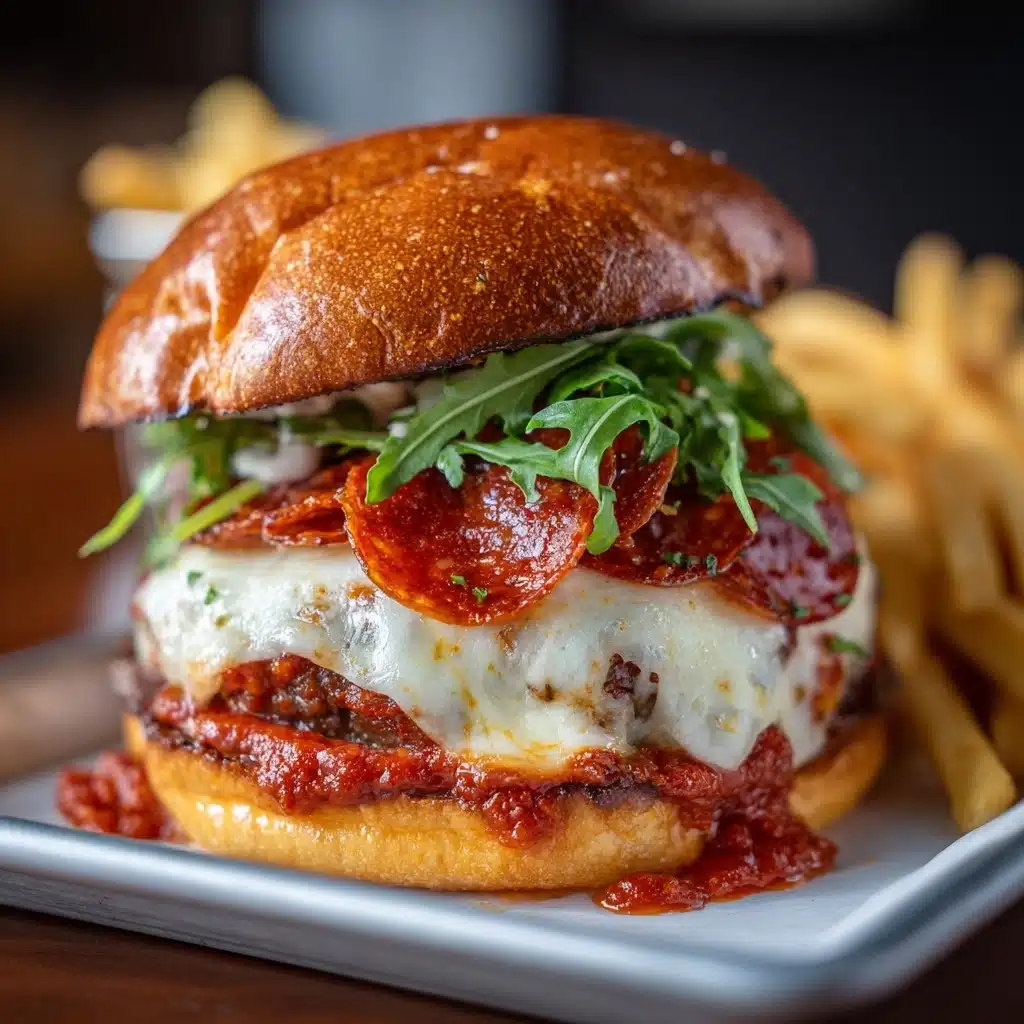 Pepperoni Pizza Burgers Recipe - Recipe Image