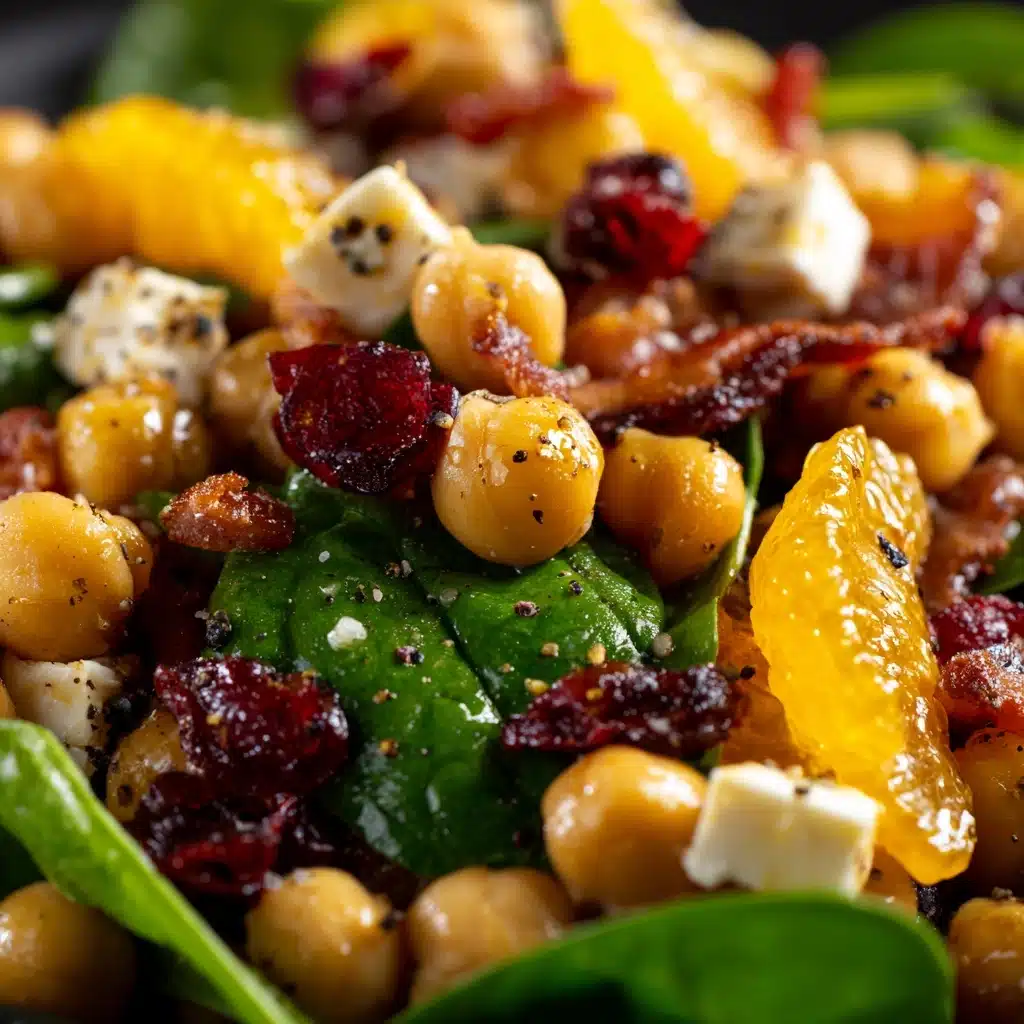 Cranberry Walnut Chickpea Salad with Orange Vinaigrette Recipe - Recipe Image
