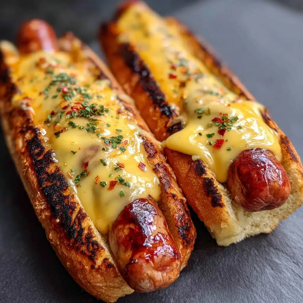 Air Fryer Grilled Cheese Hot Dogs Recipe - Recipe Image