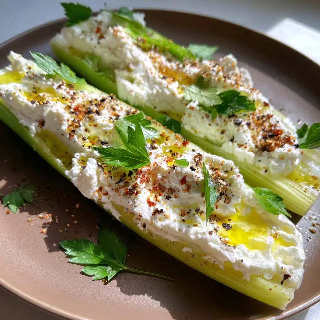 Italian Cream Cheese Stuffed Celery Recipe - Recipe Image