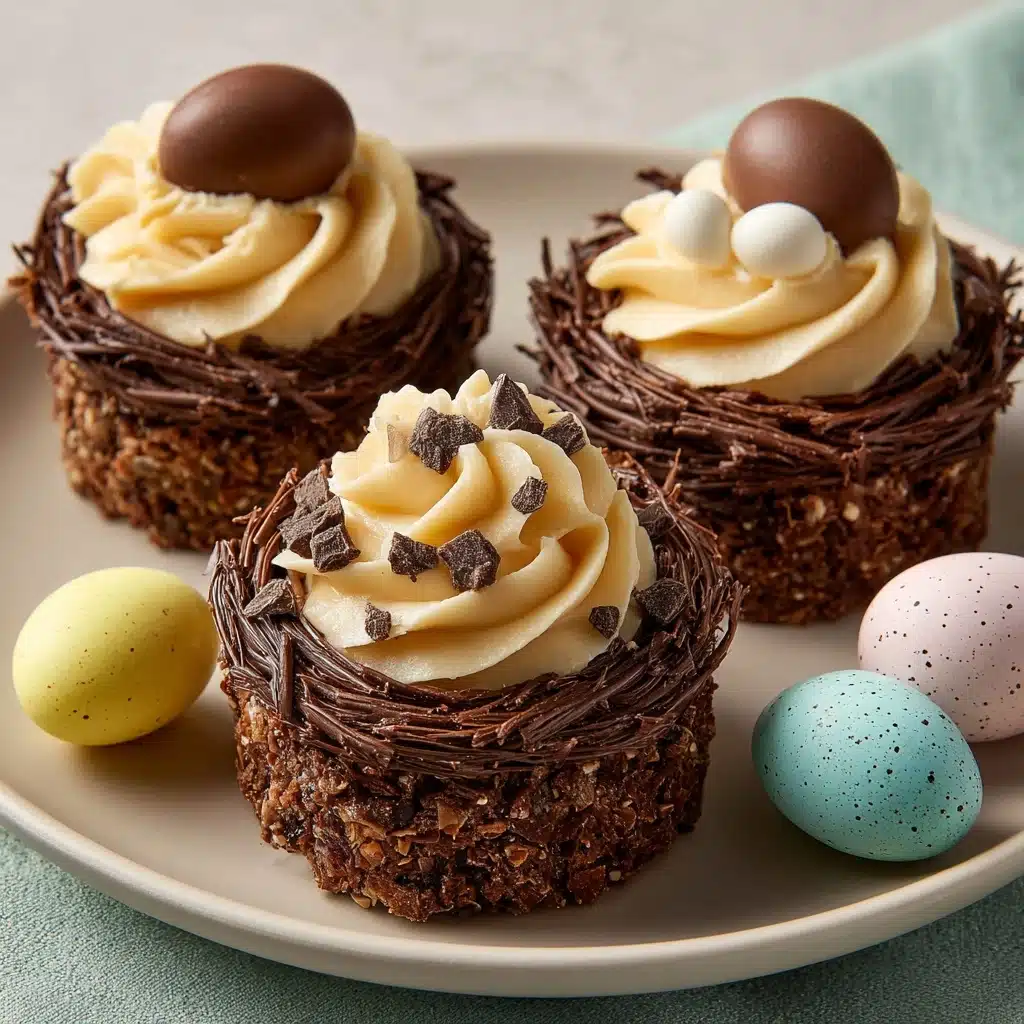 Chocolate Meringue Easter Nests Recipe - Recipe Image