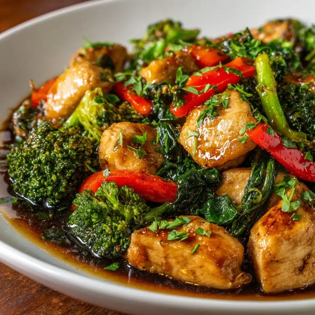 Garlic Chicken with Broccoli Recipe - Recipe Image