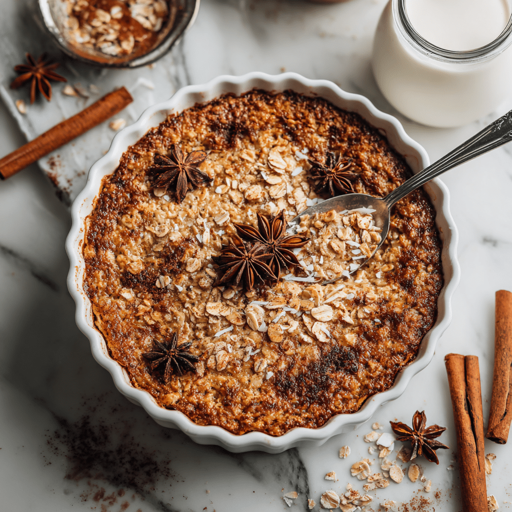 Vanilla Chai Baked Oatmeal Recipe - Recipe Image