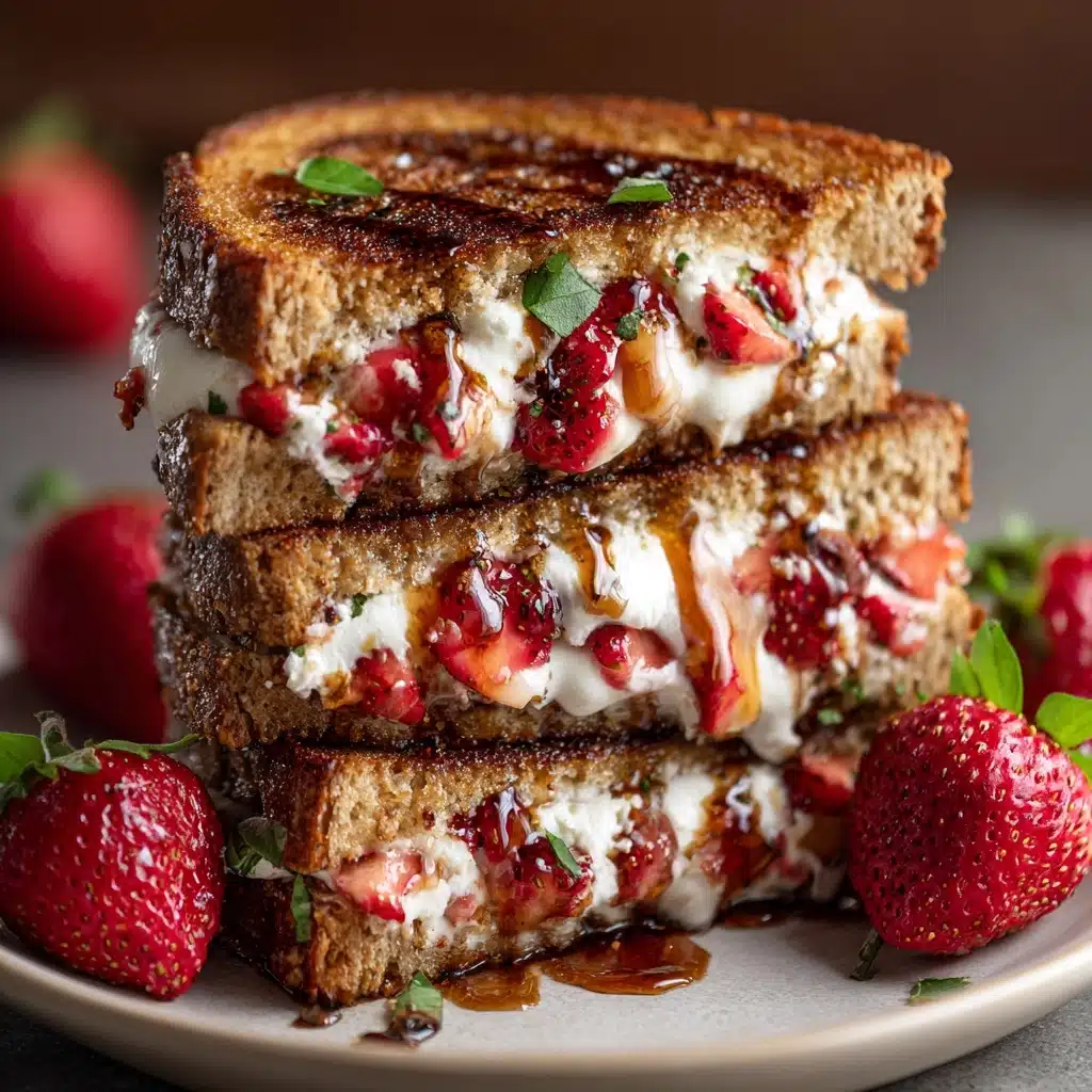 Strawberry Balsamic Brie Grilled Cheese Recipe - Recipe Image