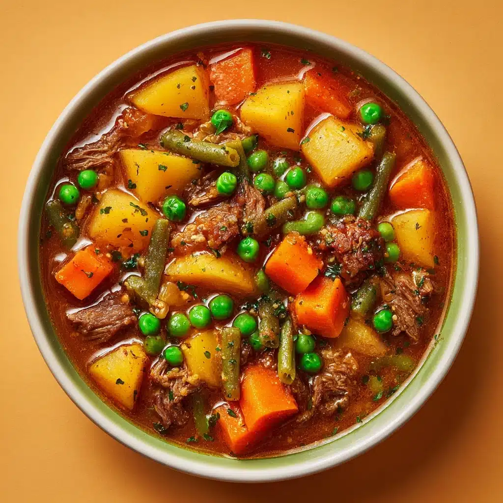 My Mom’s Old-Fashioned Vegetable Beef Soup Recipe - Recipe Image