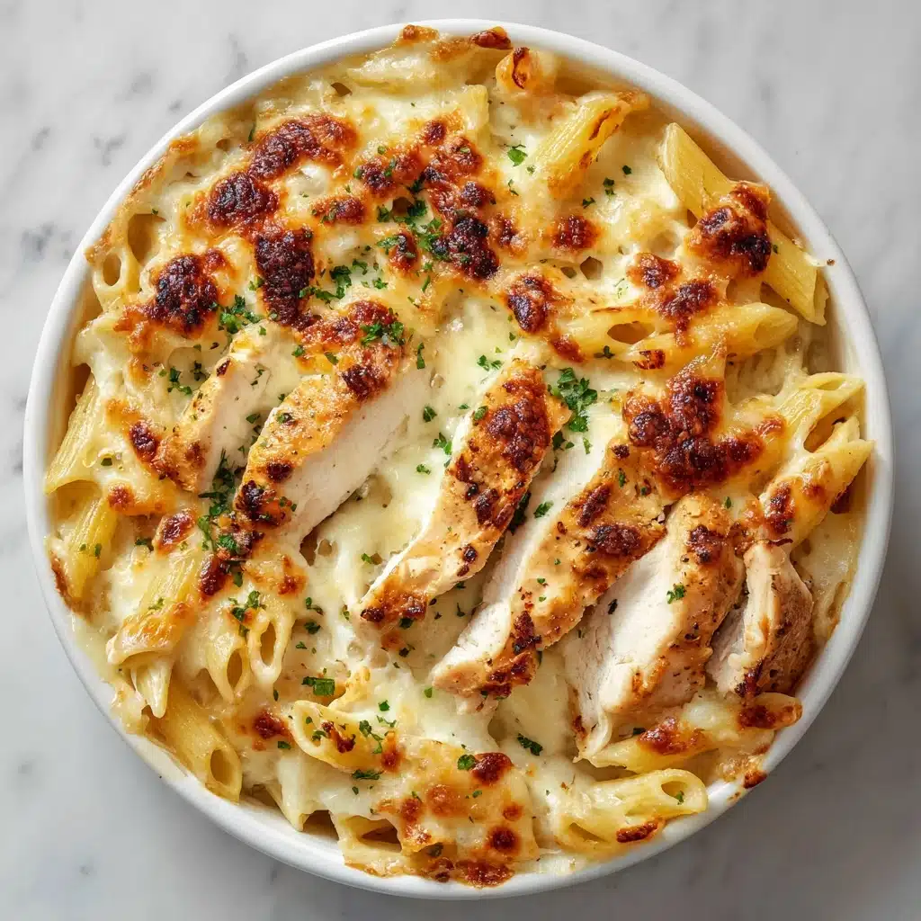 Garlic Parmesan Chicken Pasta Bake Recipe