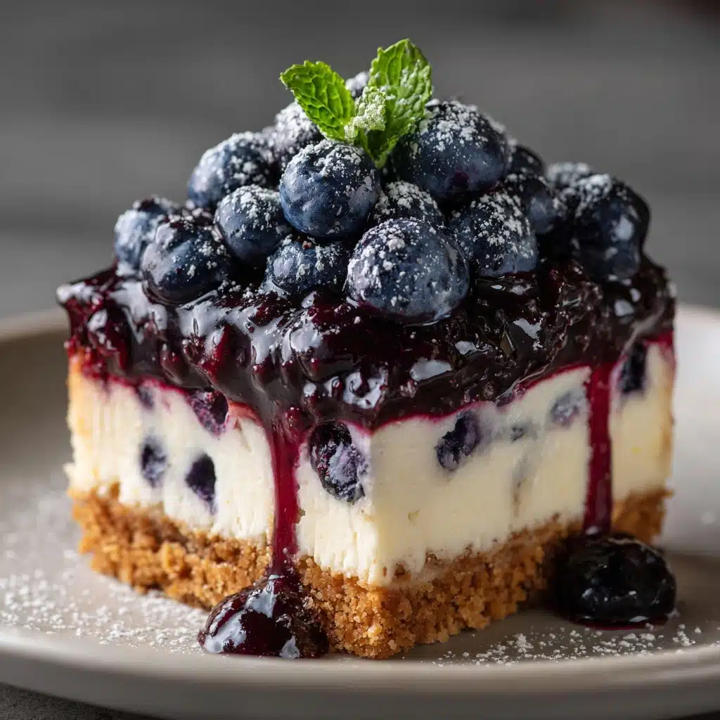 White Chocolate Blueberry Cheesecake Recipe - Recipe Image