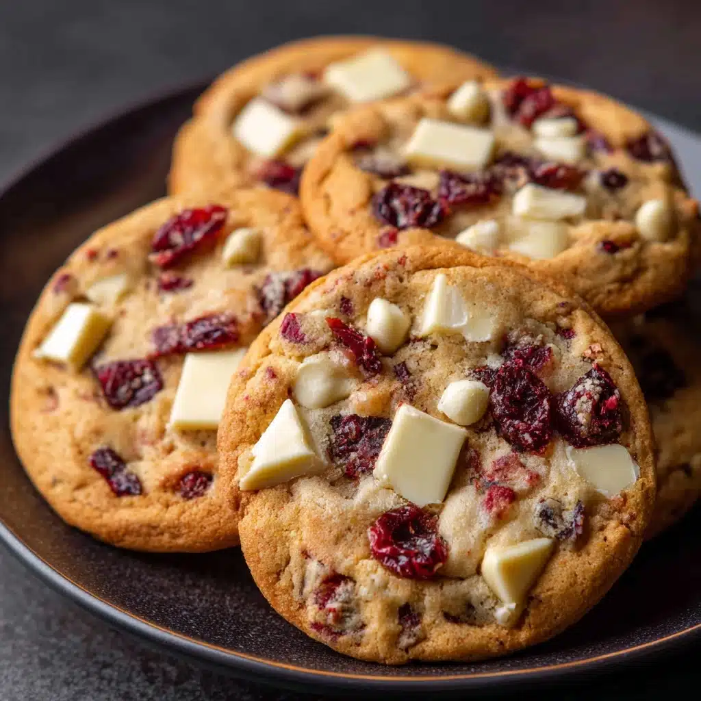 White Chocolate Cranberry Oatmeal Cookies Recipe - Recipe Image