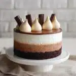 Triple Chocolate Mousse Cake Recipe