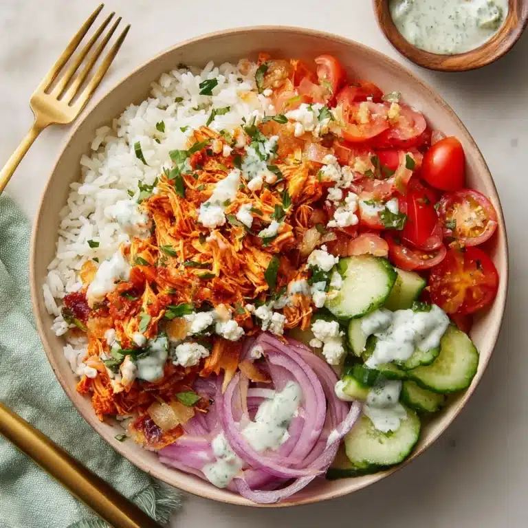 Quick Buffalo Chicken Rice Bowl Recipe