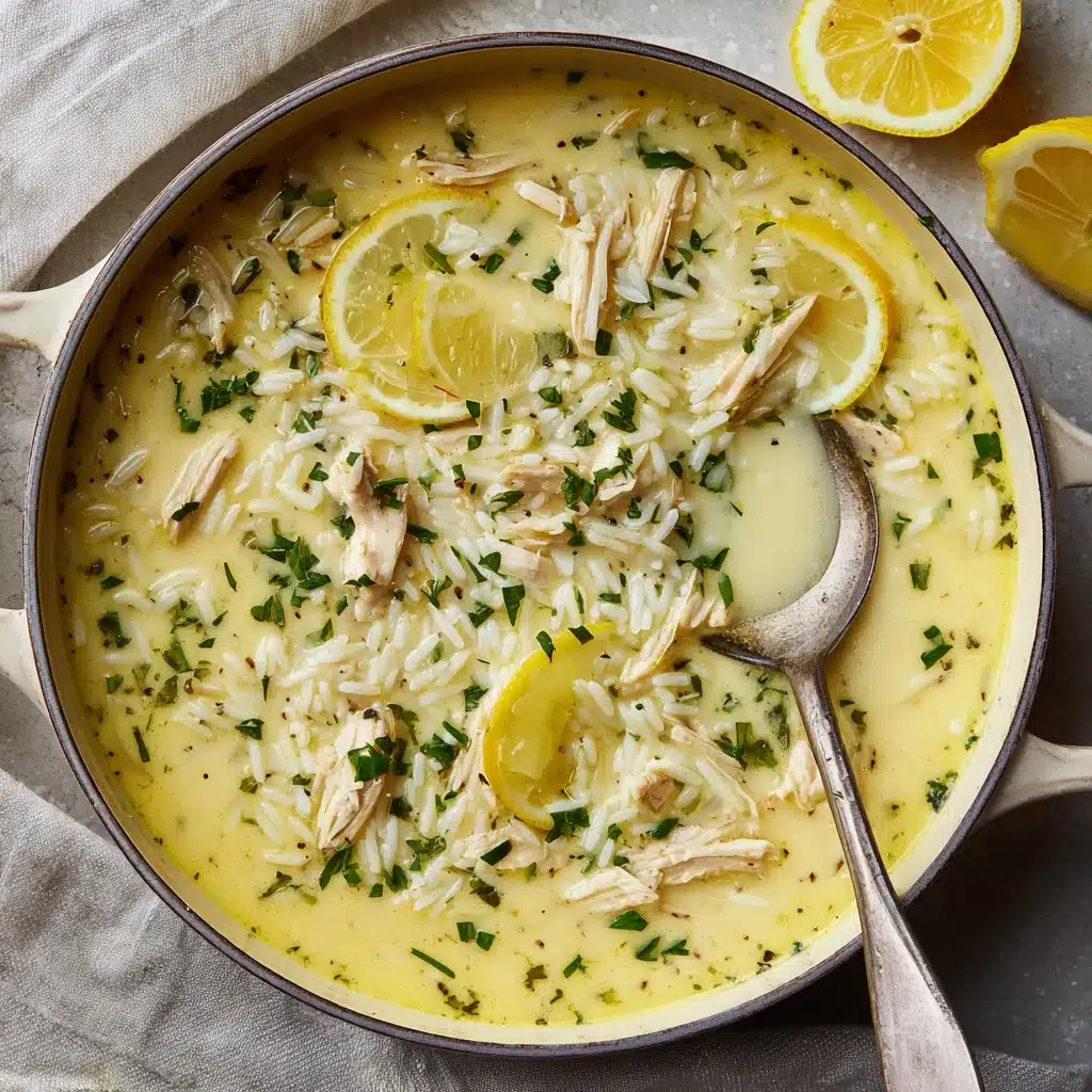 Avgolemono (Greek Egg and Lemon Soup) Recipe - Recipe Image