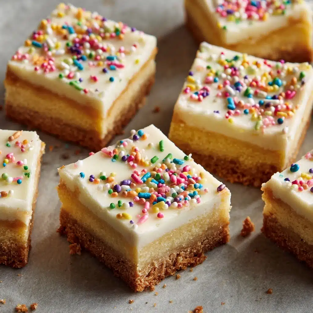 Sugar Cookie Cheesecake Bars Recipe - Recipe Image