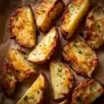 Baked Garlic Parmesan Potato Wedges Recipe