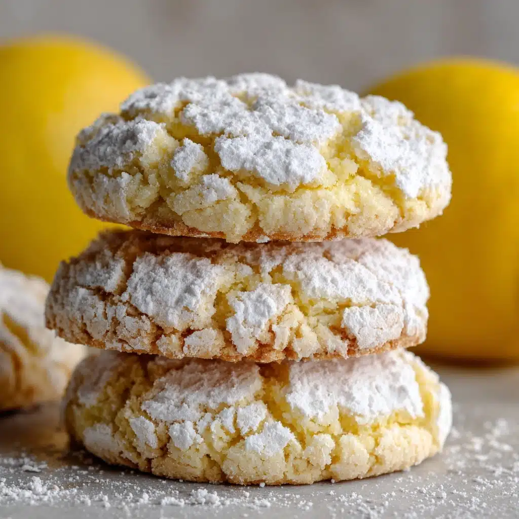 Lemon Gooey Butter Cookies Recipe - Recipe Image