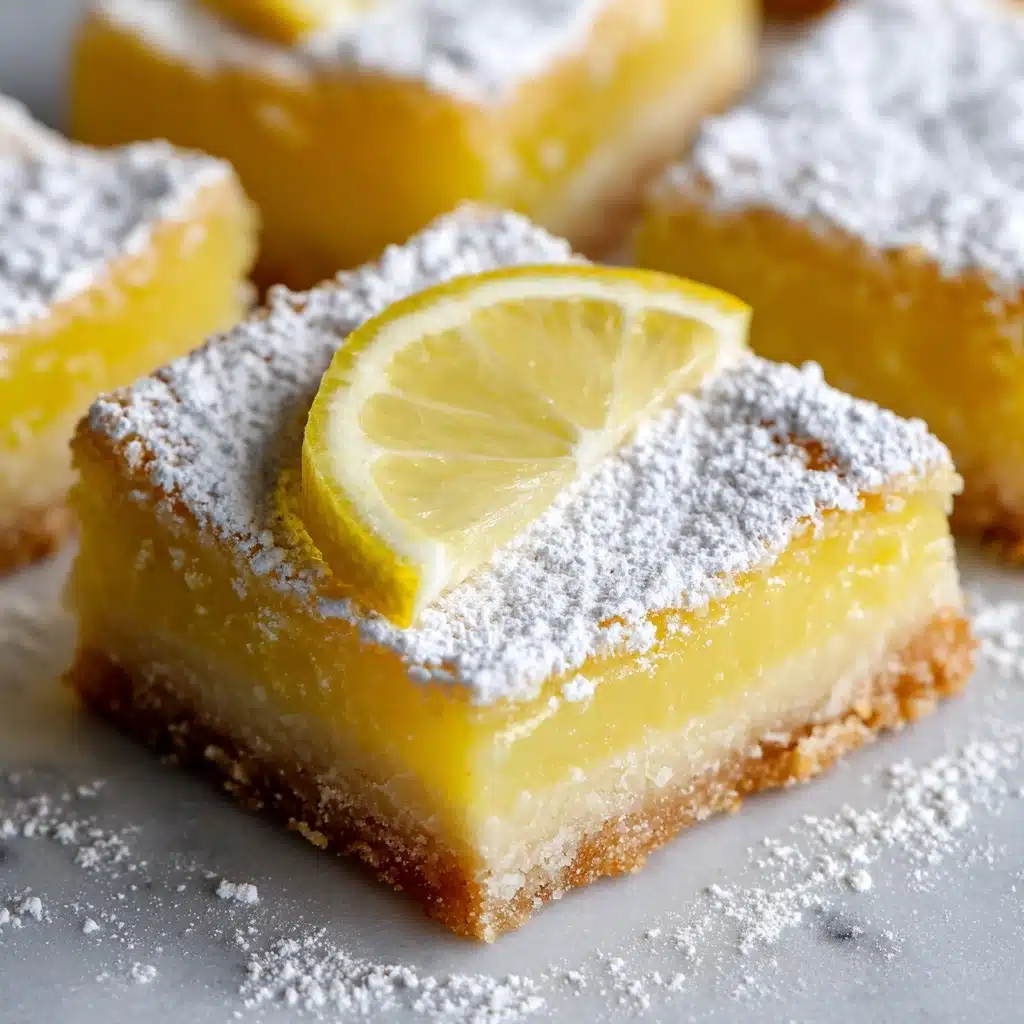 Lemon Bars with Powdered Sugar Recipe - Recipe Image