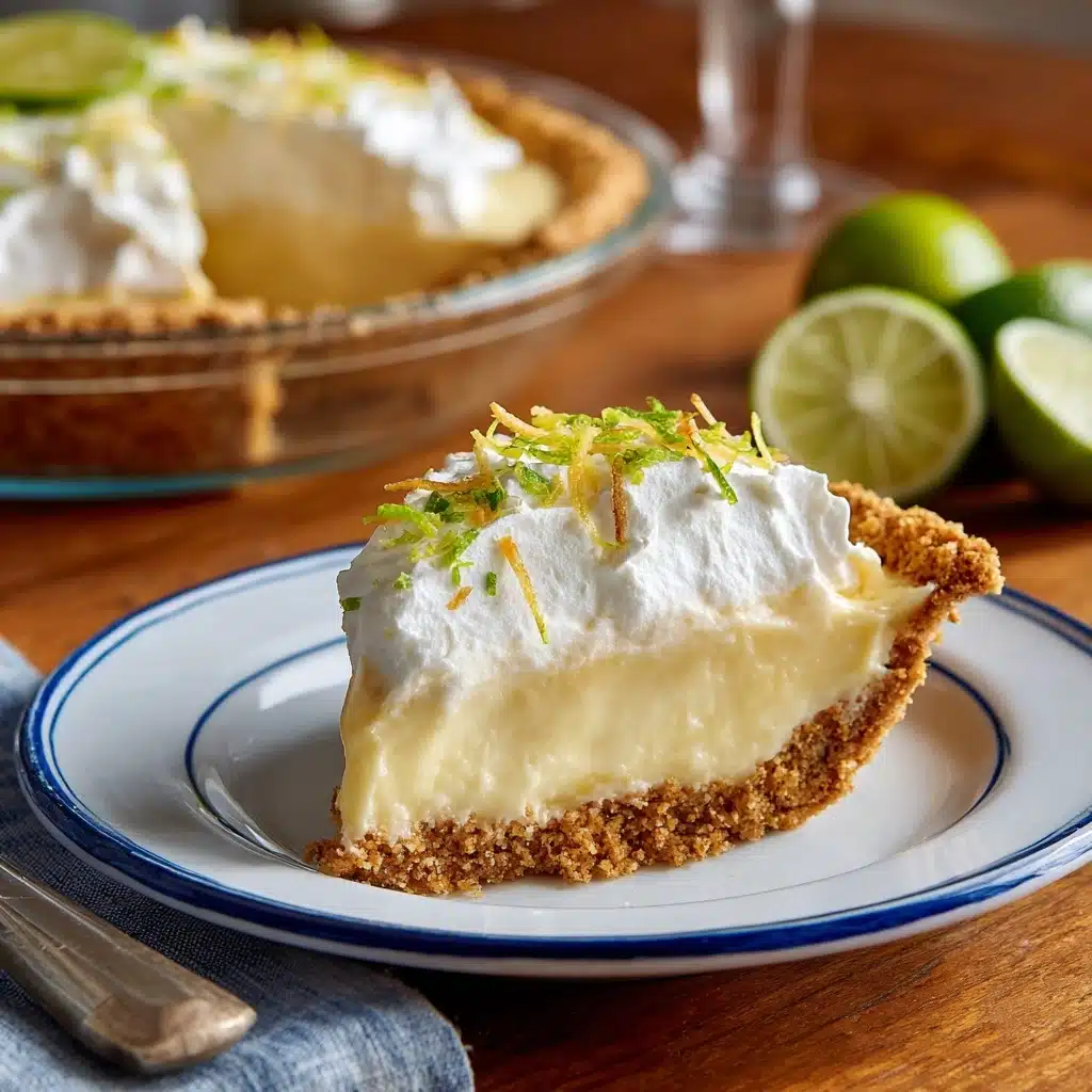 Key Lime Pie with Whipped Cream Recipe - Recipe Image