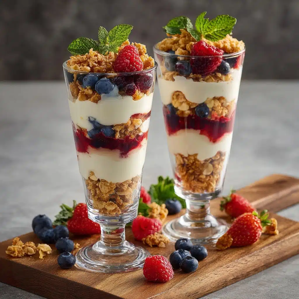 Berry Parfait with Yogurt and Granola Recipe