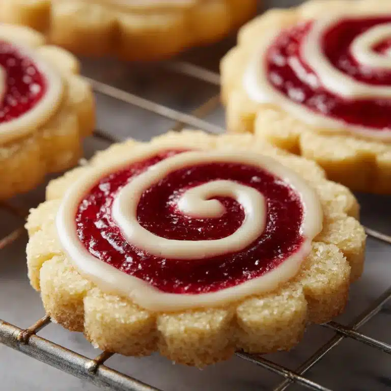 Raspberry Swirl Shortbread Cookies Recipe
