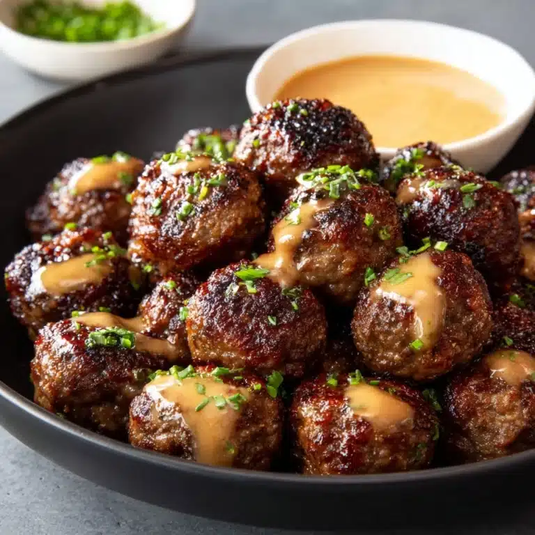 Korean BBQ Meatballs with Spicy Mayo Dip Recipe