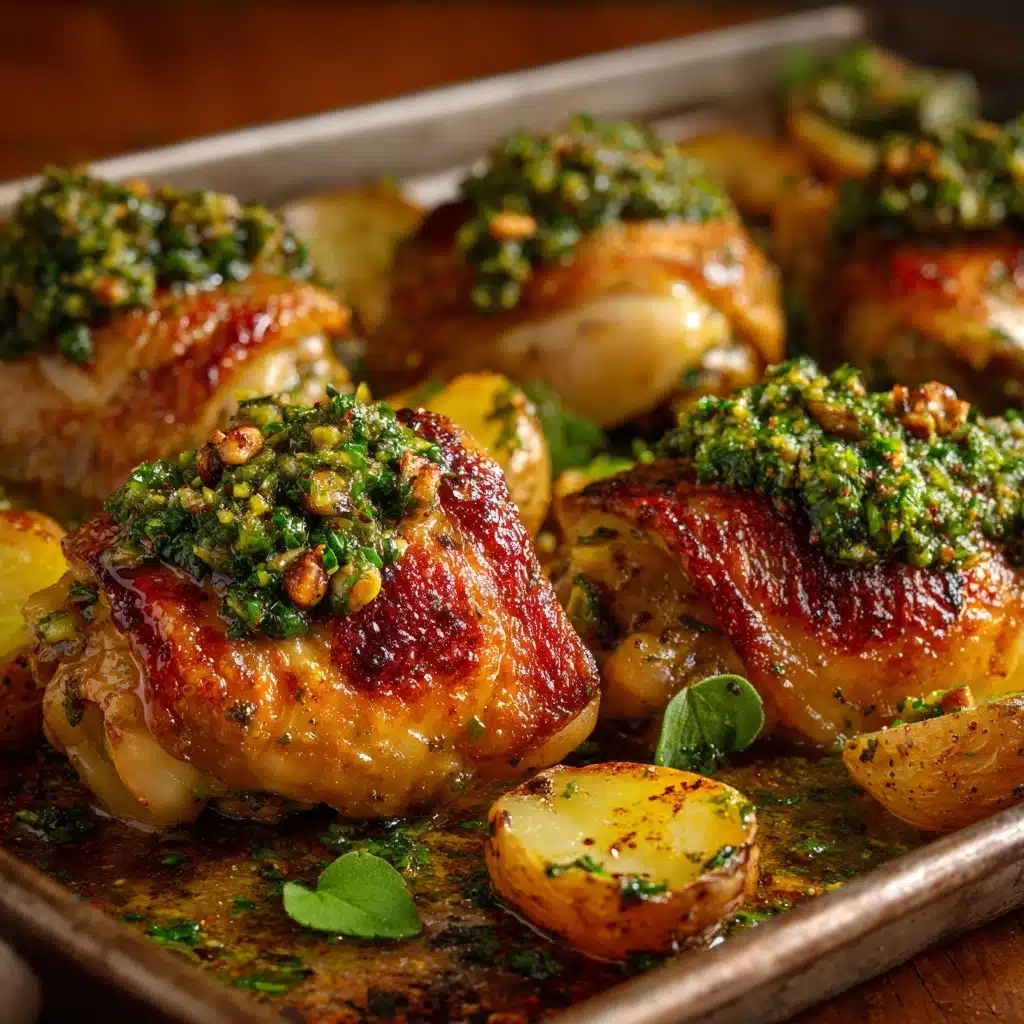 Paprika Chicken with Olive Walnut Vinaigrette Recipe