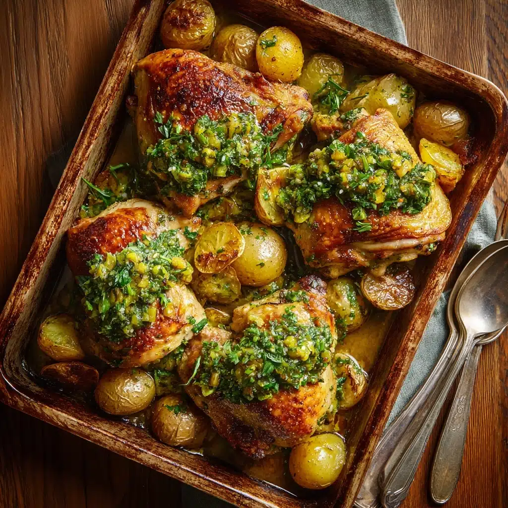 Paprika Chicken with Olive Walnut Vinaigrette Recipe - Recipe Image