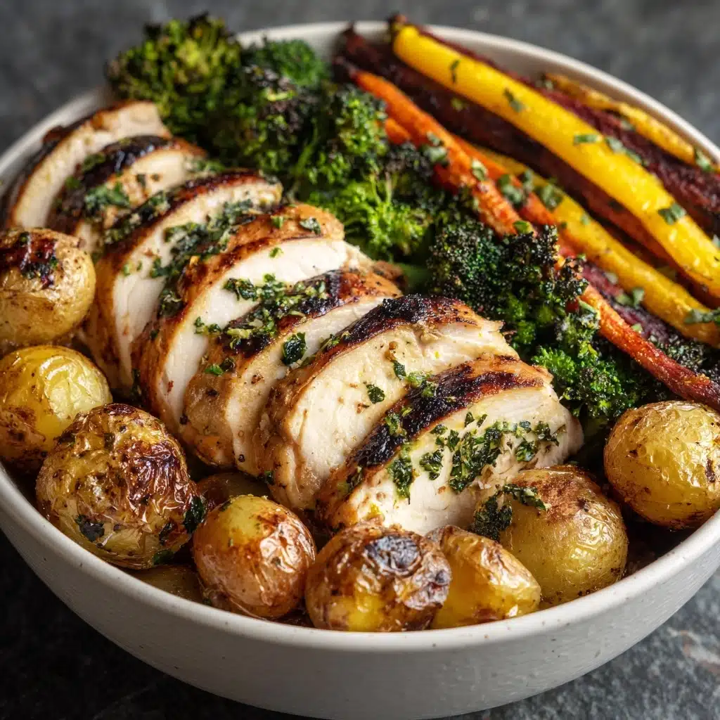 Grilled Garlic and Herb Chicken and Veggies Recipe - Recipe Image