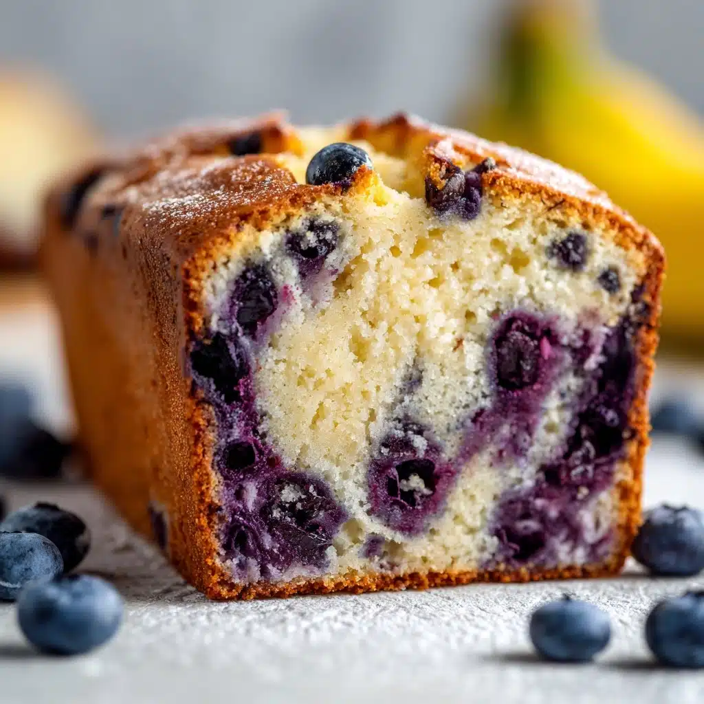 Lemon Blueberry Cream Cheese Sourdough Bread Recipe - Recipe Image