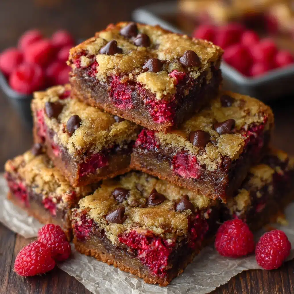 Raspberry and Chocolate Chip Cookie Bars Recipe - Recipe Image